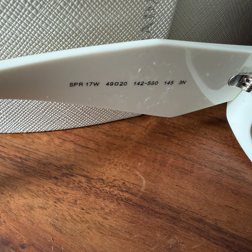 Prada PR 17WS Sunglasses — Talc/White Acetate - Picture 5 of 9